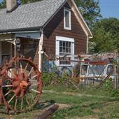 Small House with Eccentric Junk and Folk art